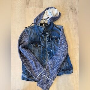 Free People Distressed Denim Jacket